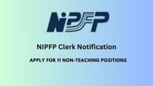 NIPFP Clerk Notification