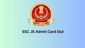 SSC JE Admit Card 2024